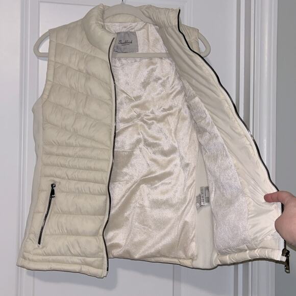 Snobbish Cream Quilted Puffer Vest - Picture 8 of 11